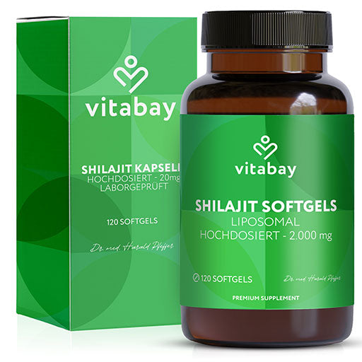 Liposomal Mumijo Shilajit 1000mg high-dose softgels, 120 tablets