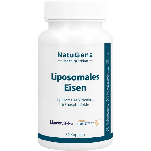 Liposomal iron + vitamin C vegan capsules 60 count