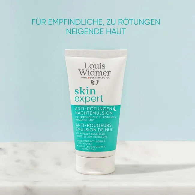 Louis Widmer skinexpert anti-redness night emulsion op