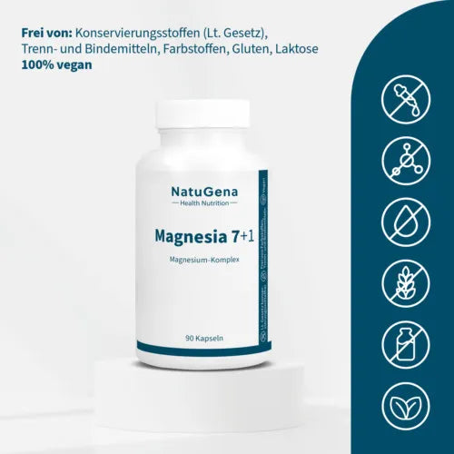 MAGNESIA 7+1 Magnesium Complex Vegan Capsules 90 Capsules - 3