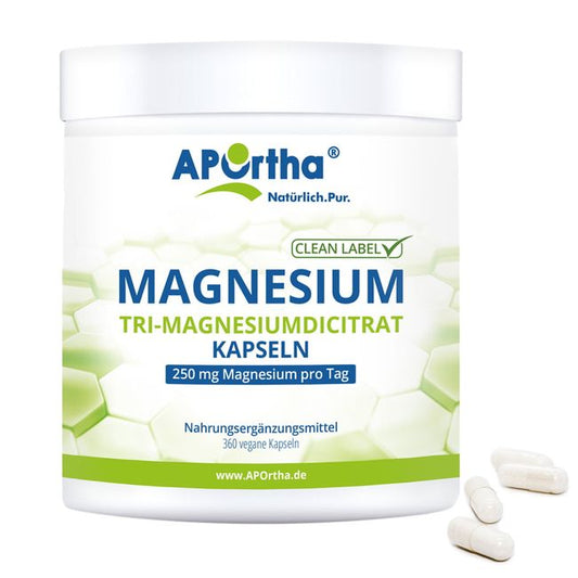 MAGNESIUM CITRATE Tri-magnesium dicitrate vegan caps. 360 pcs