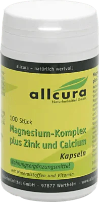 MAGNESIUM COMPLEX Zinc, Calcium, Vitamin B 6 Capsules UK