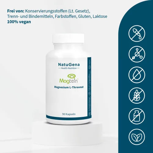 MAGTEIN Magnesium L-Threonate 2003 mg vegan capsules 90 count