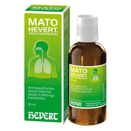 Sore throat, runny nose, fatigue, or headache, MATO Hevert cold drops