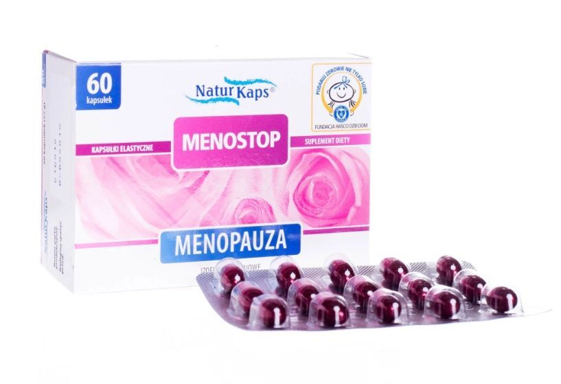 MENOSTOP x 60 capsules NaturKaps perimenopause symptoms, meno stop