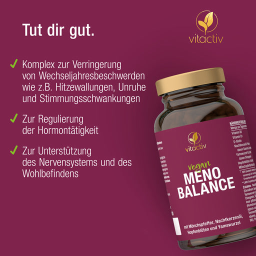 MENO BALANCE, Yam root extract, Evening primrose oil, agnus castus