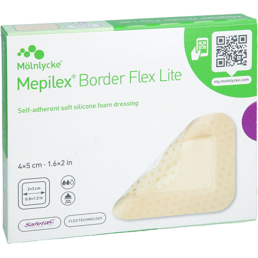 MEPILEX Border Flex Lite foam dressing 4x5 cm