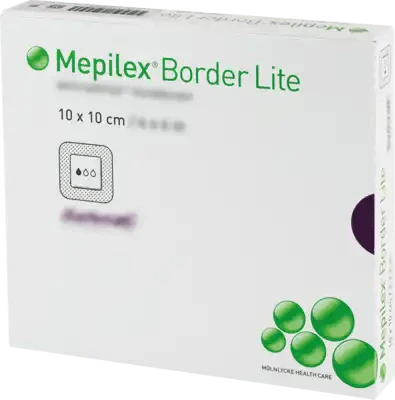 MEPILEX Border Lite foam connector 10x10 cm sterile UK