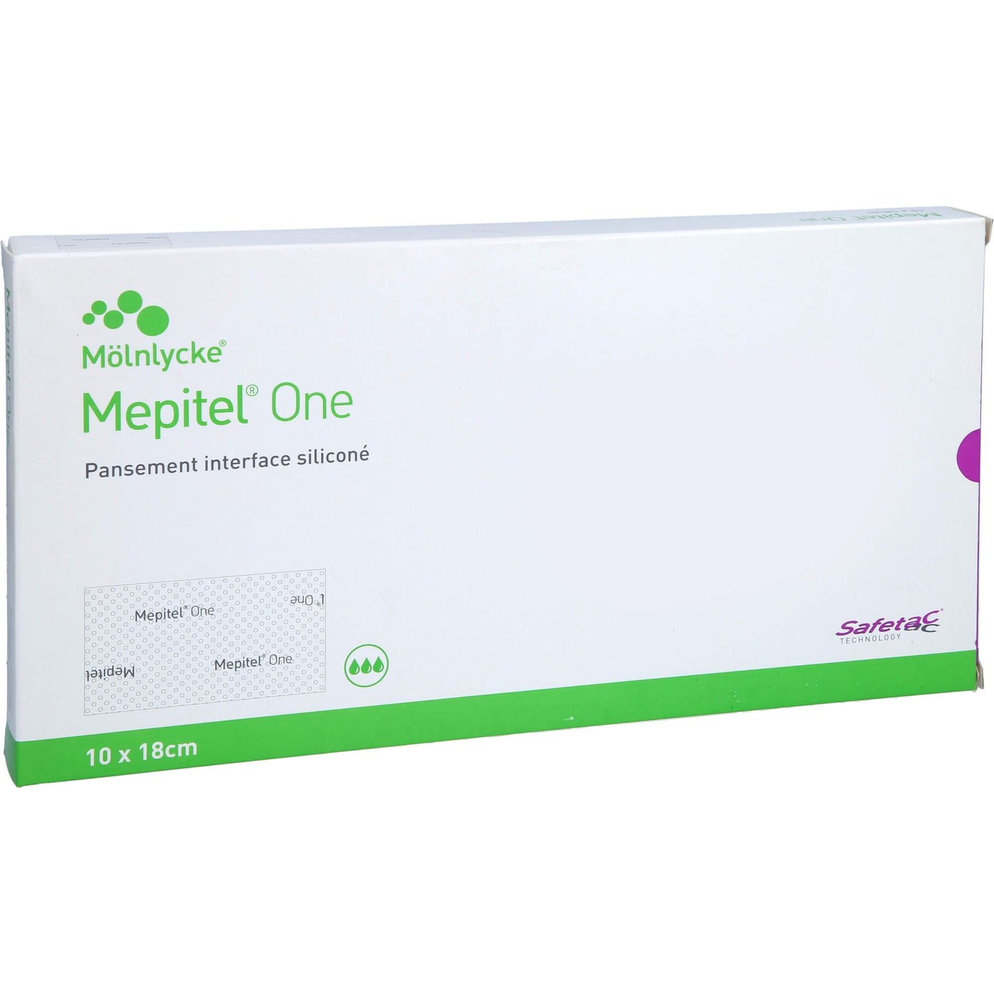 MEPITEL One 10x18 cm silicone mesh bandage