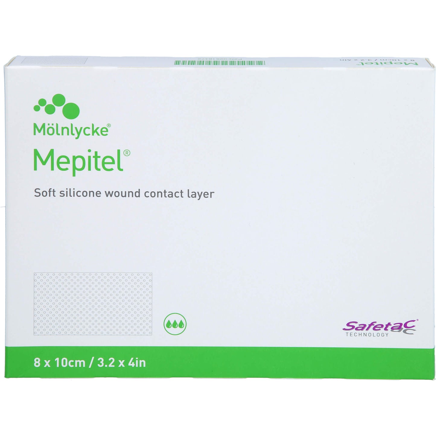 MEPITEL silicone mesh bandage 8x10 cm sterile