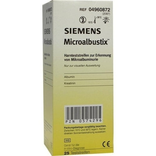 MICROALBUSTIX urine test strips, visually evaluable