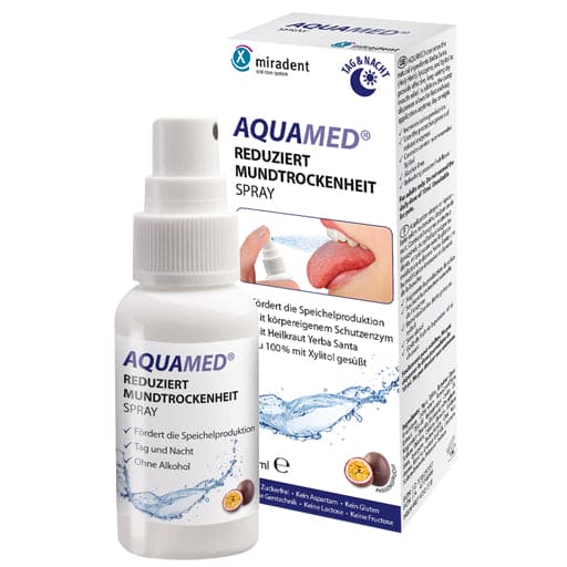 MIRADENT Aquamed dry mouth spray UK