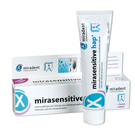 MIRADENT toothpaste mirasensitive hap+ UK