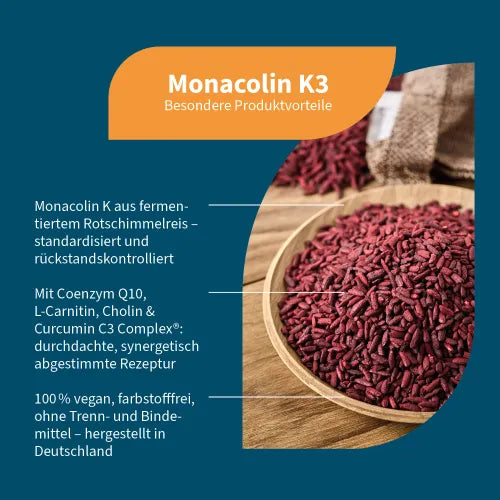 MONACOLIN K3 + Coenzyme Q10 + L-Carnitine capsules 90 pcs - 2