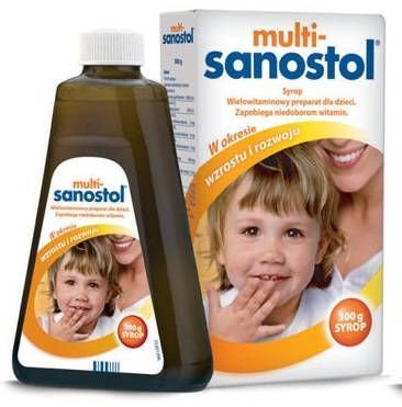 MULTI - SANOSTOL liquid 300g multivitamin for kids, best vitamins for children, baby vitamins 2+