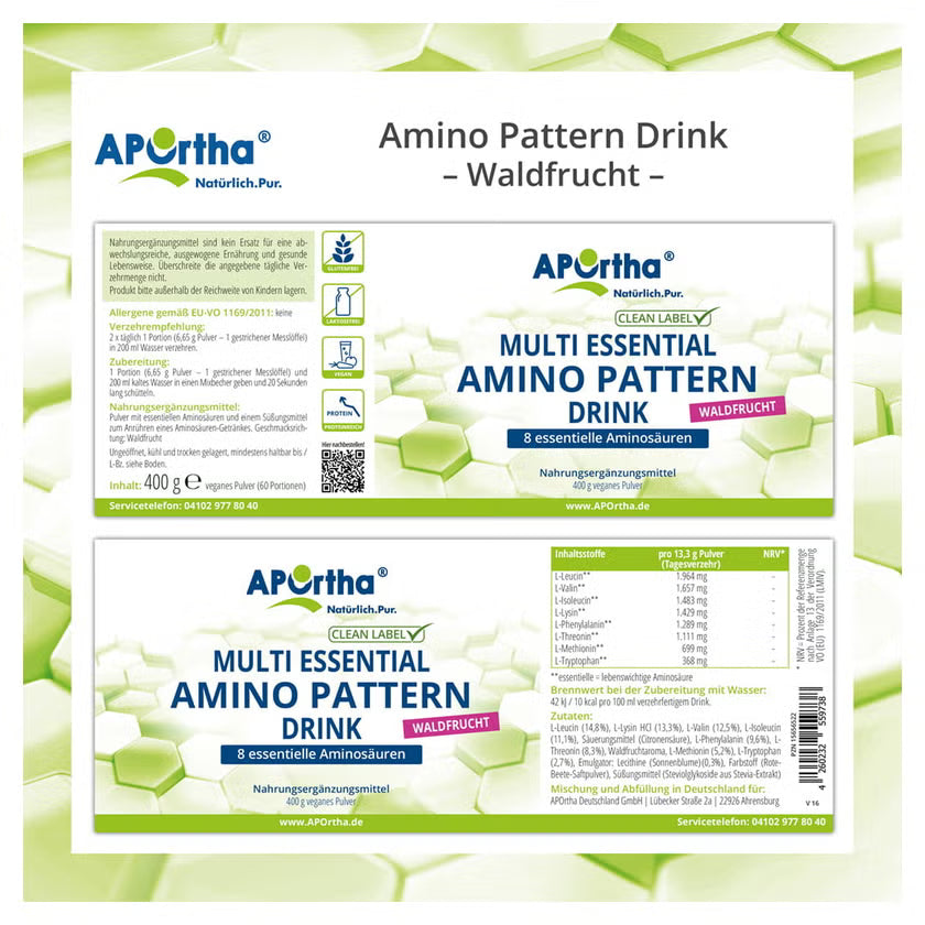 MULTI ESSENTIAL Amino Pattern Drink Forest Fruit Protein