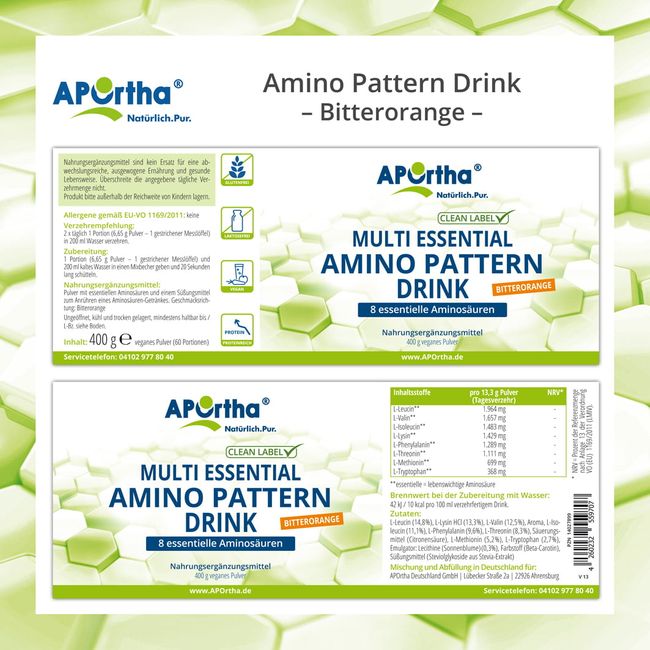 MULTI ESSENTIAL Amino Pattern Drink Powder 400 g
