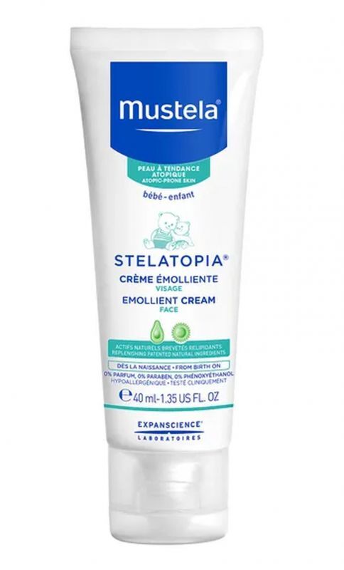 MUSTELA Stelatopia emollient face cream 40ml