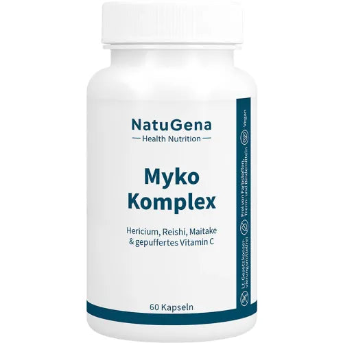 MYKO-COMPLEX Reishi+Maitake+Vitamin C Capsules 60 count
