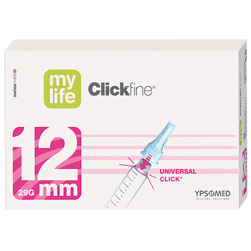 MYLIFE Clickfine Pen Needles 12 mm 29 G