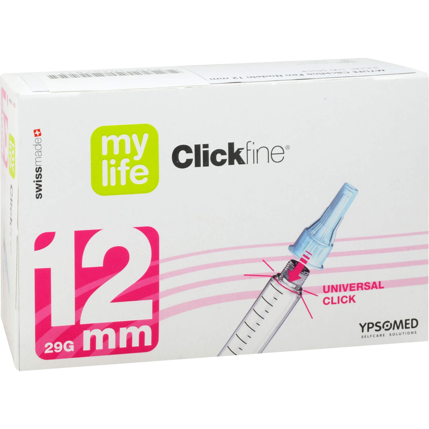 MYLIFE Clickfine Pen Needles 12 mm 29 G