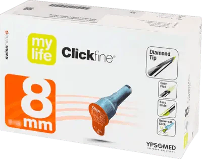 MYLIFE Clickfine Pen Needles 8mm 31G UK