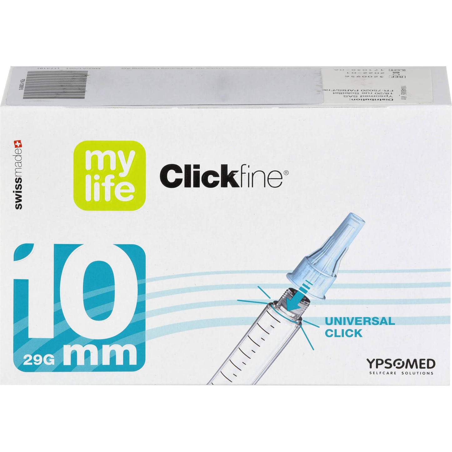 MYLIFE Clickfine pen needles 10 mm 29 G