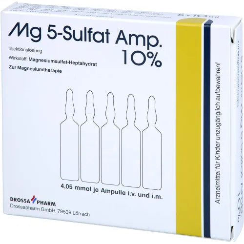 Magnesium sulfate ampoule 5 pc 10% solution for injection