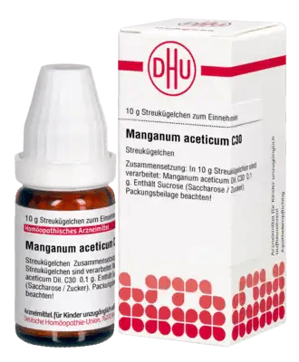 Manganese, MANGANUM ACETICUM C 30 globules UK