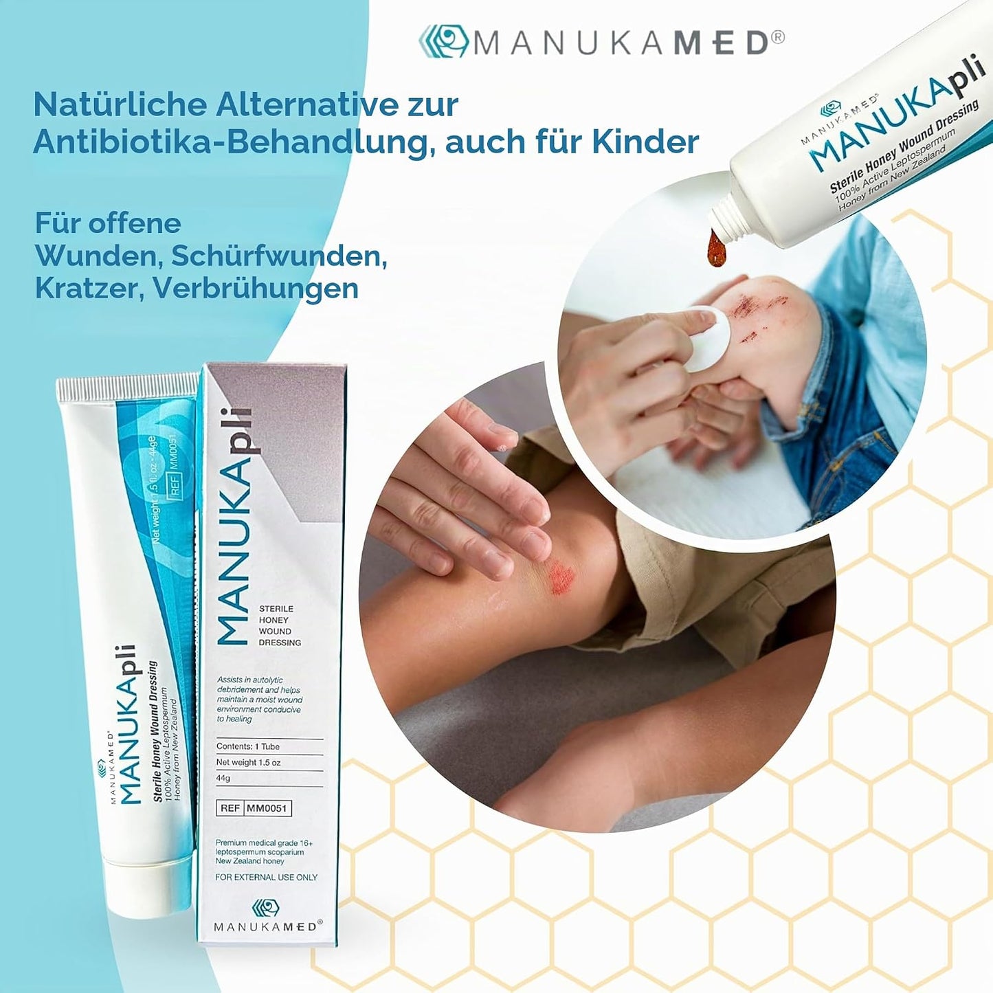 ManukaMed MANUKApli Wound and Healing Ointment (1 x 44 g)