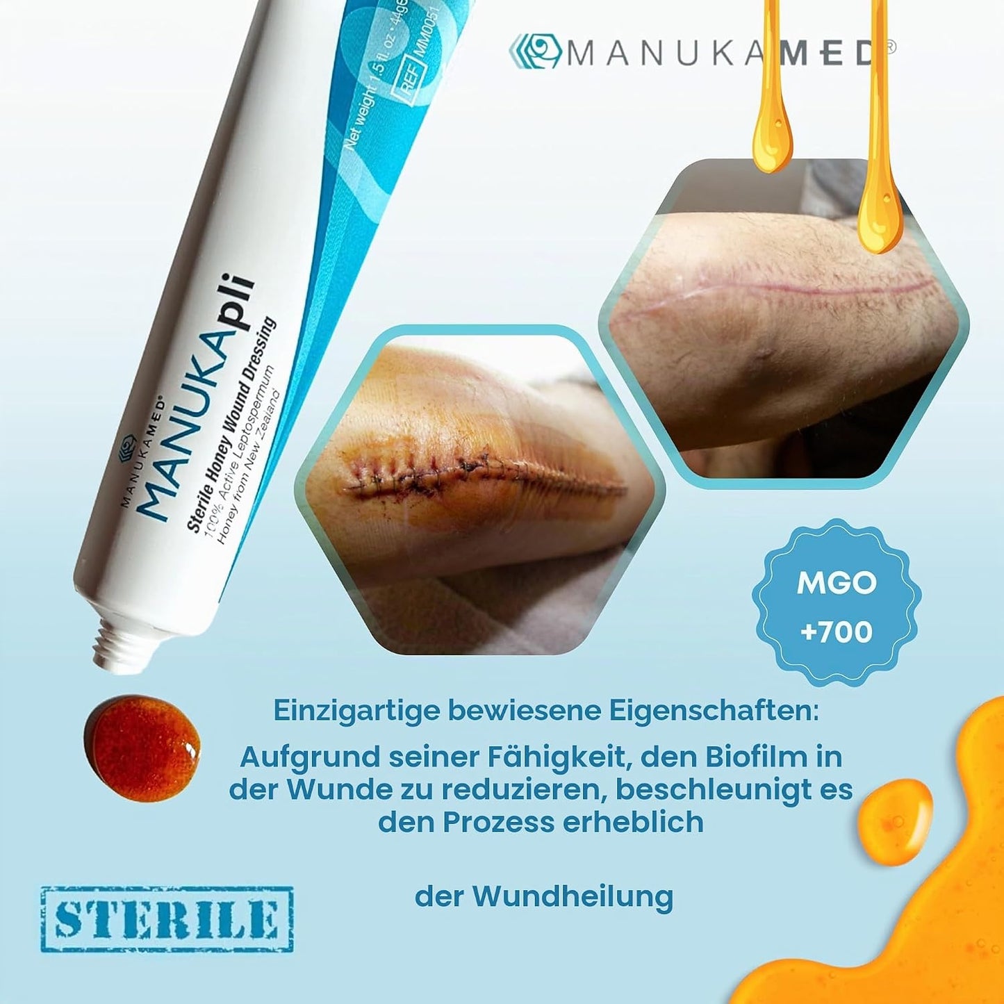 ManukaMed MANUKApli Wound and Healing Ointment (1 x 44 g)