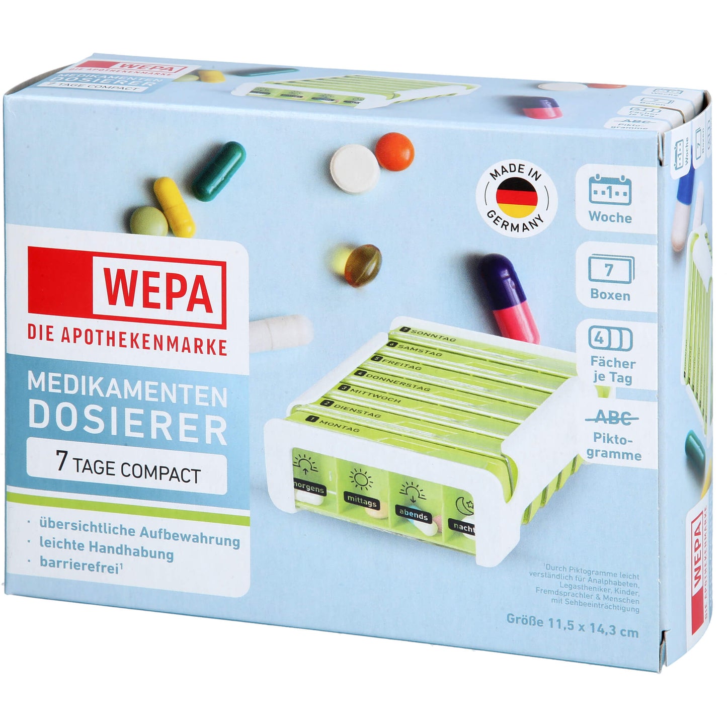 Medicine box, WEPA 7 Days Compact Weekly Magazine