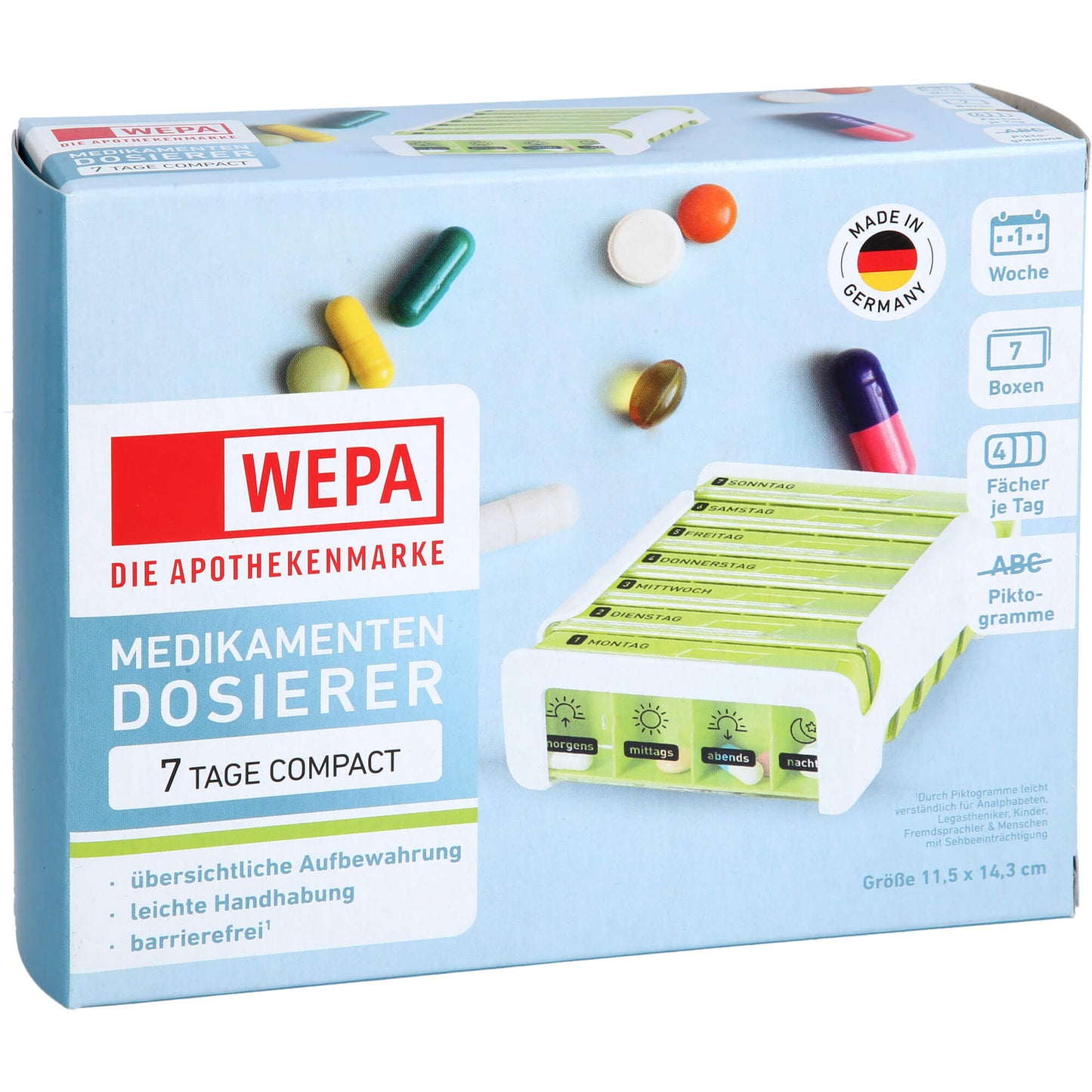 Medicine box, WEPA 7 Days Compact Weekly Magazine