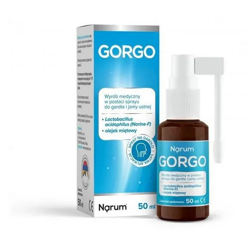 Metabiotics Lactobacillus acidophilus (Narine-F) throat and mouth spray Gorgo