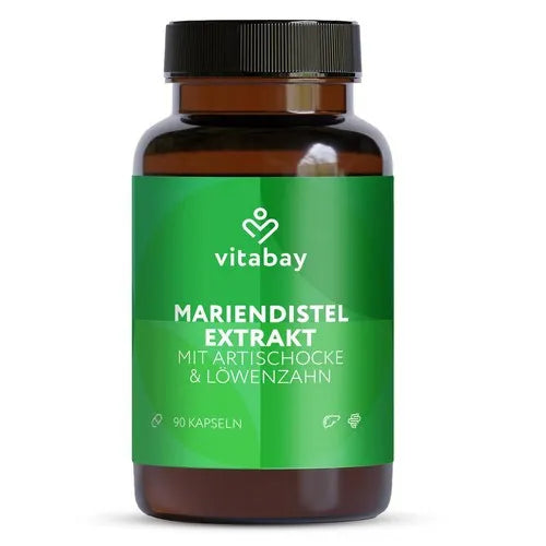 Milk thistle complex artichoke + dandelion capsules 90 pcs