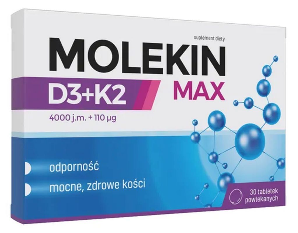 Molekin D3 + K2 MAX 30 tablets
