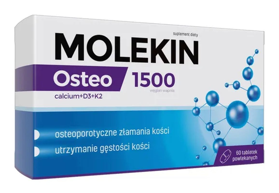 Molekin Osteo x 60 tablets, Calcium and vitamins D and K