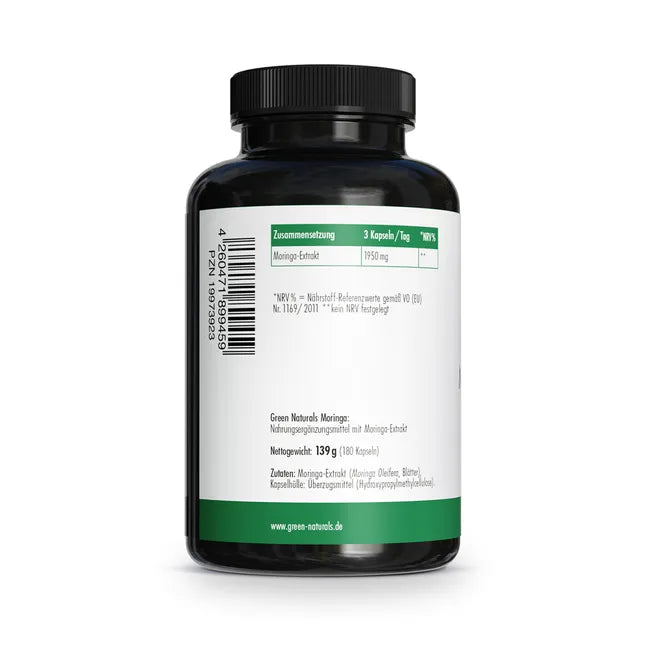 Moringa 1950 mg capsules vegan 180 pcs