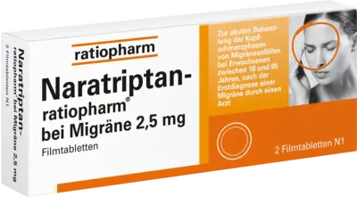 NARATRIPTAN-ratiopharm for migraine film-coated tablets UK