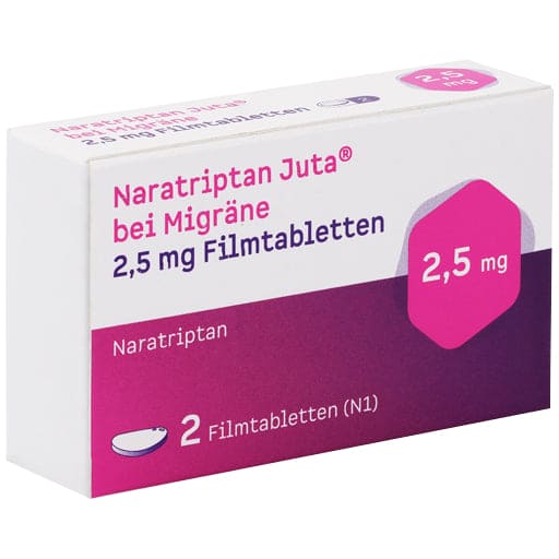 NARATRIPTAN Juta for migraine 2.5 mg film-coated tablets UK