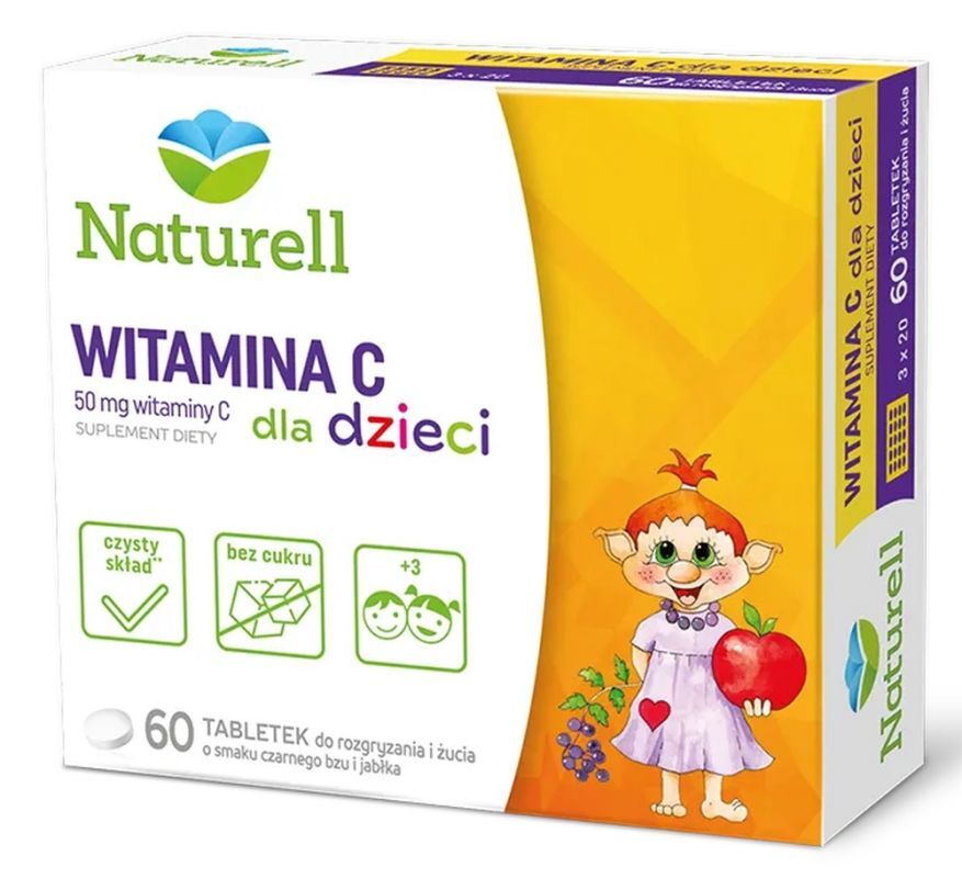 NATUREL Vitamin C for Children 60 Chewable Tablets