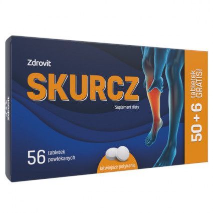 Magnesium, potassium and vitamins B6 and E, Zdrovit Skurcz 56 tablets