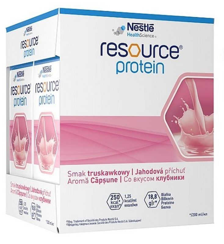 NESTLE Resource Protein Strawberry Flavor 4 x 200 ml
