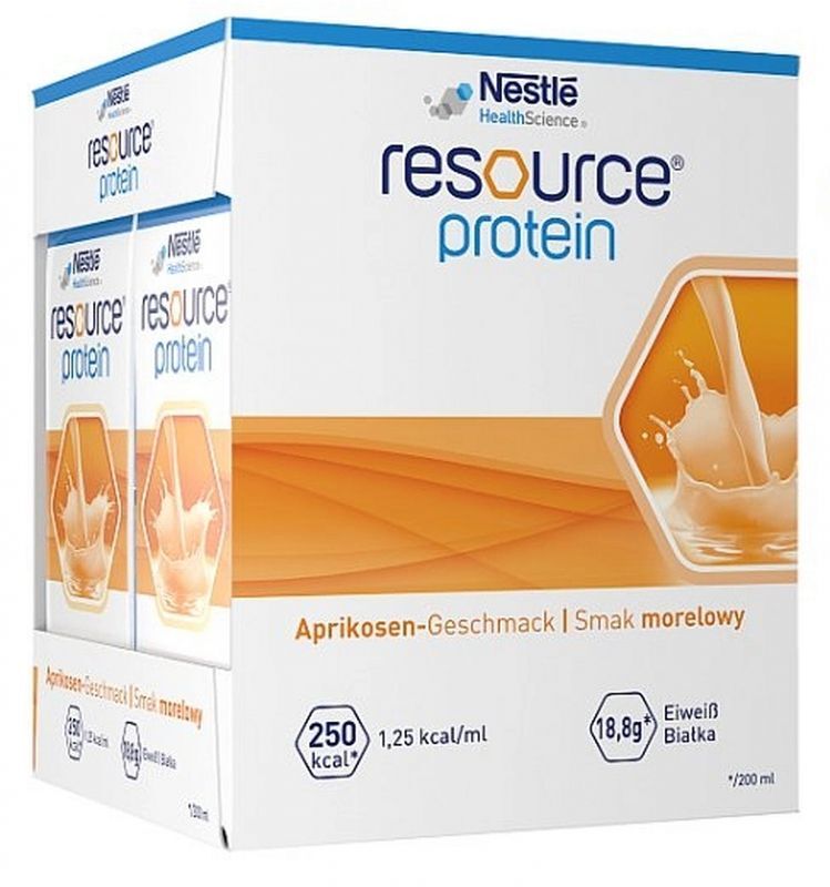 NESTLE Resource Protein with apricot flavor 4 x 200 ml