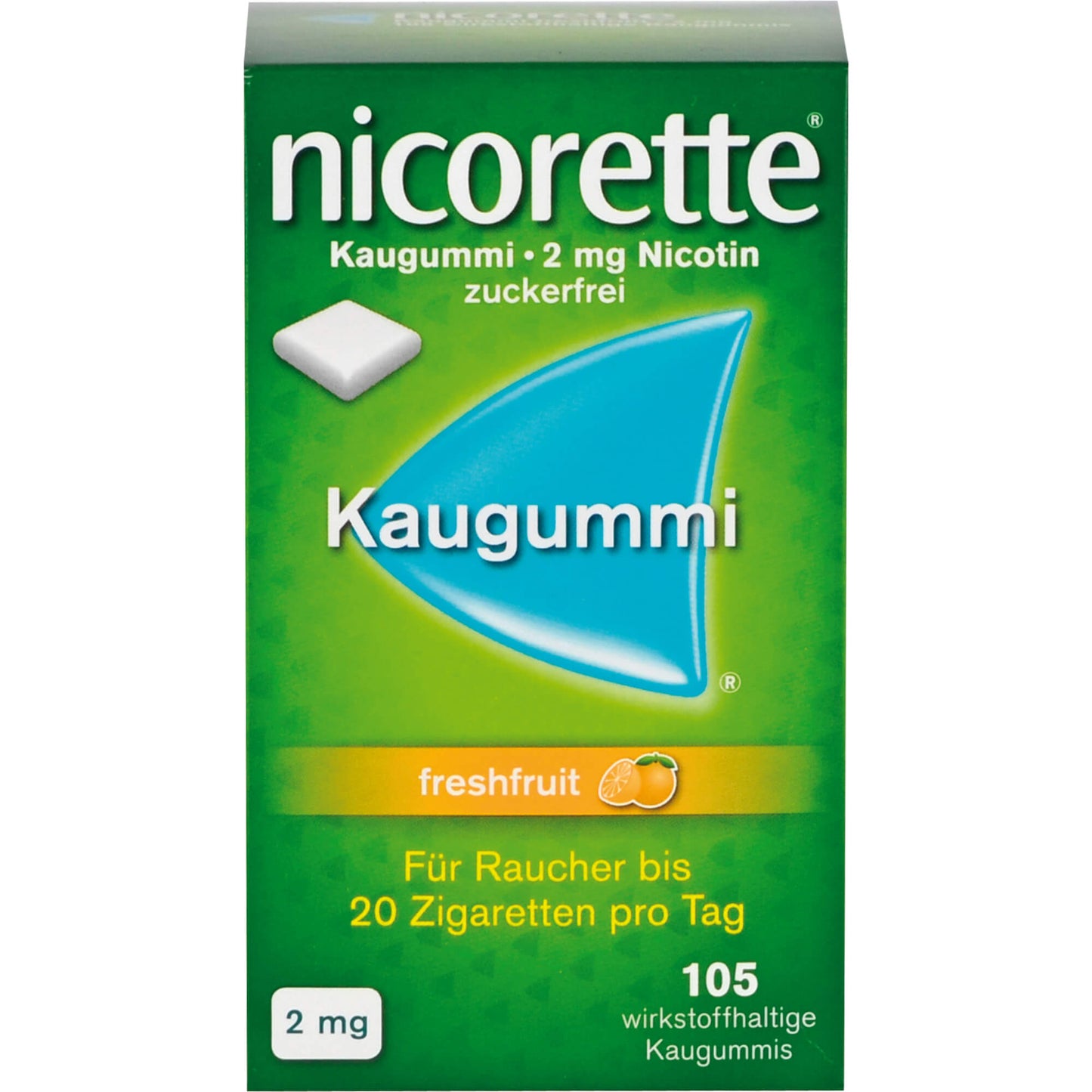 NICORETTE Chewing Gum 2 mg freshfruit