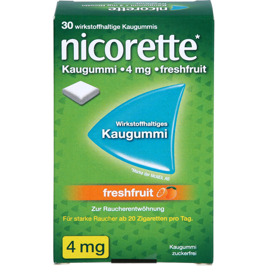NICORETTE Chewing Gum 4 mg freshfruit