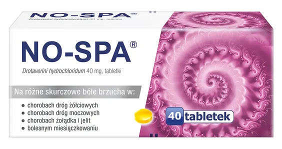 NO-SPA 0.04 x 40 tablets muscle spasms gastrointestinal, cardiovascular and biliary tract