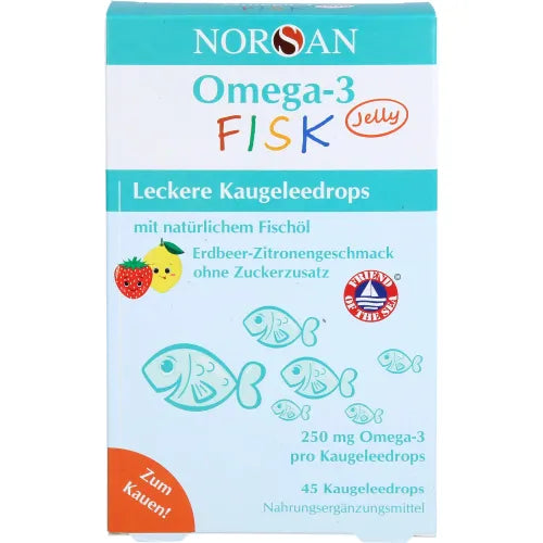 NORSAN Omega-3 FISK Jelly for children's dragees