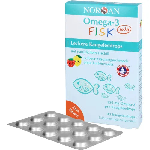 NORSAN Omega-3 FISK Jelly for children's dragees