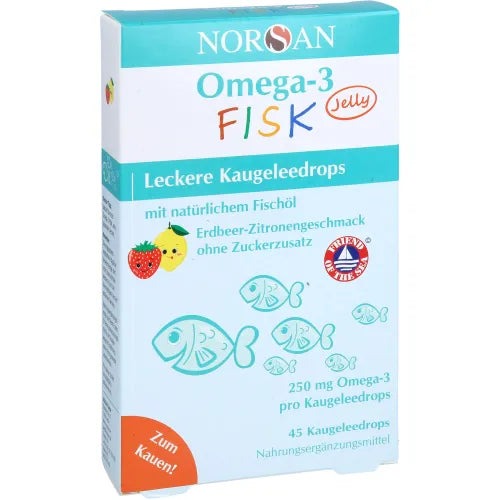 NORSAN Omega-3 FISK Jelly for children's dragees